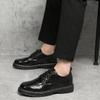 Moda 2024 Scarpe Eleganti da Uomo in Pelle per Uomo Grana Coccodrillo Scarpe da Uomo Stringate Scarpe Formali da Lavoro da Uomo Punta Tonda Scarpe Casual di Design