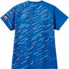 VICTAS Table Tennis Game Shirt Table Tennis Blue Size 512304 Women's V-LGS306, J.T.T.A (Japan Women's Association) Approved, (5000), 4XL,