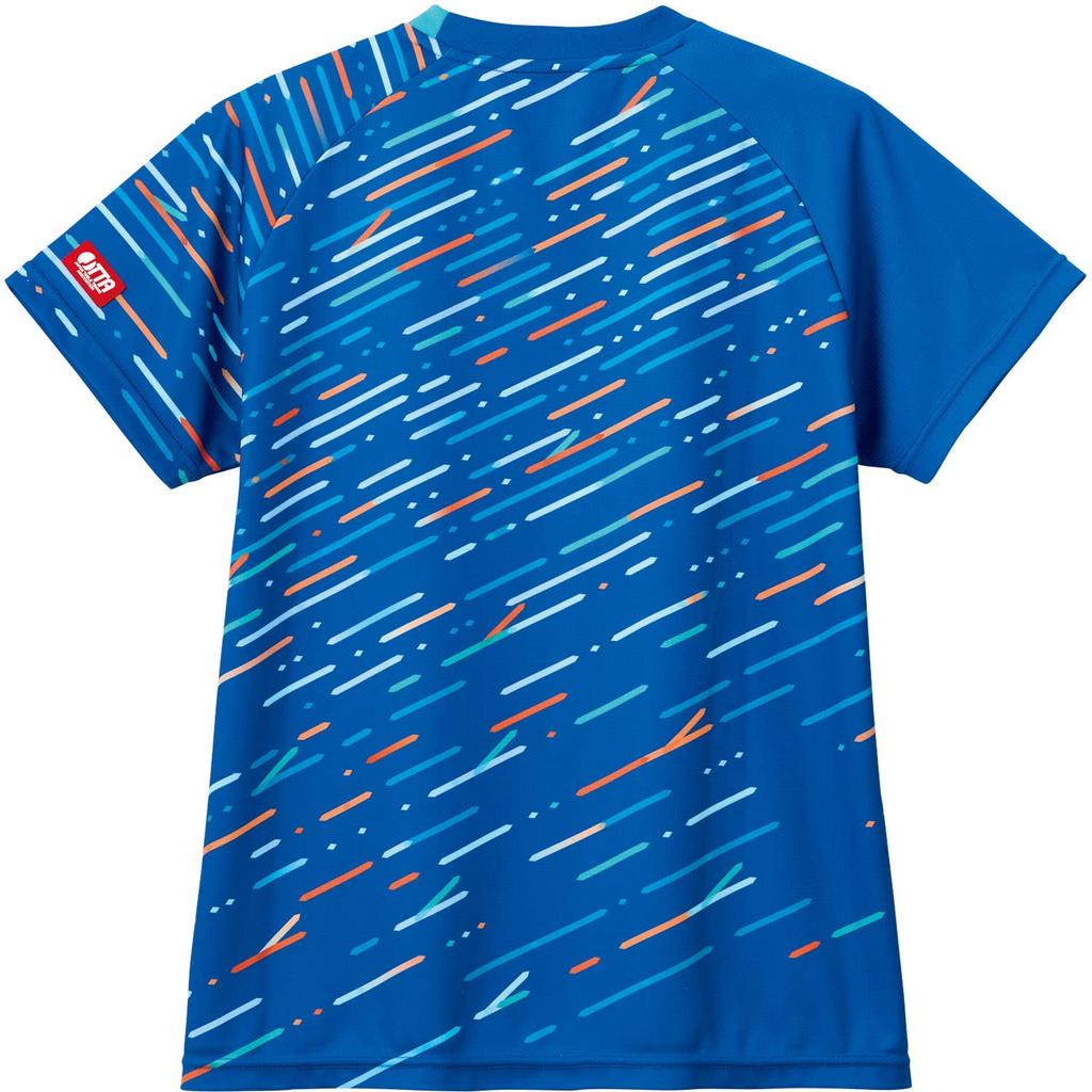 VICTAS Table Tennis Game Shirt Table Tennis Blue Size 512304 Women's V-LGS306, J.T.T.A (Japan Women's Association) Approved, (5000), 4XL,