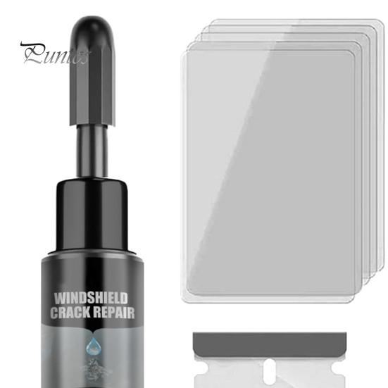 Sada na opravu prasklin čelního skla automobilu Odolná proti UV záření Dlouhotrvající efekt Snadné použití Sada kapaliny na opravu prasklých skel v automobilech