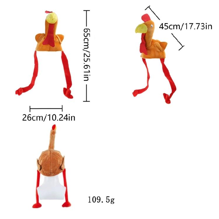 Thanksgiving Chicken Leg Hat Turkey Hat European and American Thanksgiving