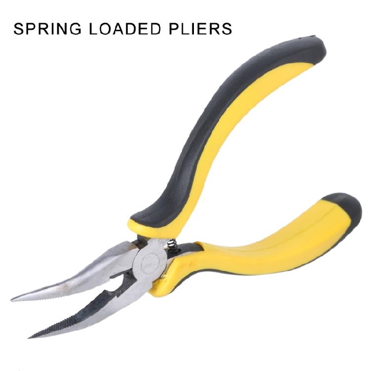 Curved Nose Pliers Tool with Labor Saving Spring Nonslip Grip Kitchen Gadget Accessories For Deboning Chicken, Duck Feet