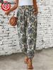 Ethnic Pattern Printed Pants Bohemian High Waist Long Trousers