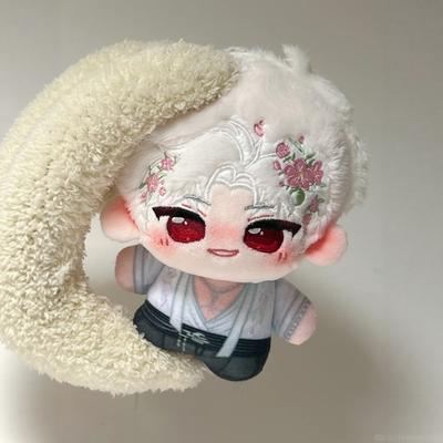 Taschenanhänger Blumen Liebe und Deepspace Plüschtiere Anime Spiel Baumwollpuppe Stofftier Sylus Caleb 10cm Niedliche Weiche Xavier Puppe