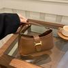 Textured small bag women's spring popular simple messenger bag single shoulder underarm small square bag