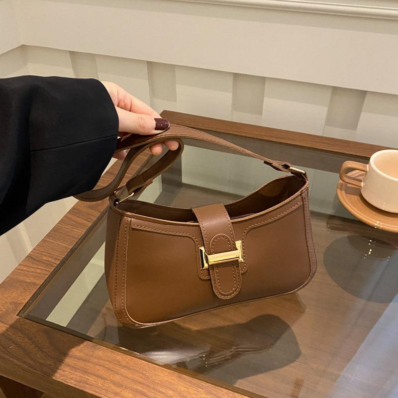 Textured small bag women's spring popular simple messenger bag single shoulder underarm small square bag