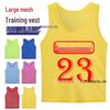 Numbered Mesh Training Vest for Team Sports Competition Uniforms with Custom Logo
