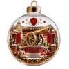Christmas Tree Decoration Hanging Clear Plastic Ball Ornament for Holiday and Party Decor