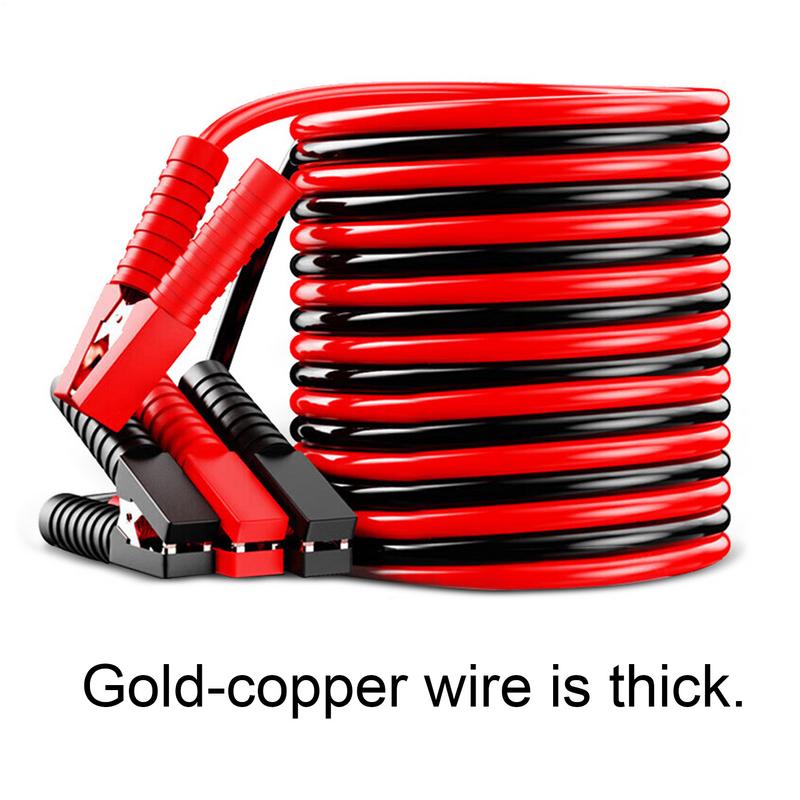 Jumper Cables Heavy Duty Booster Cables Safety Assistance with Alligator Clips Roadside Accessories for 12V 24V Battery Car