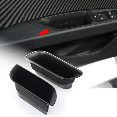For Seat Leon MK2 2008 2009 2010 2011 2012 Car Front Door Handrail Sort Out Storage Box Auto Interior Accessories