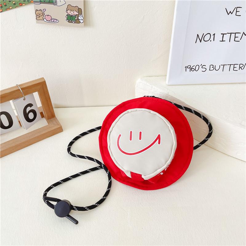 Adorable Korean Style Children's Bag With Trendy Colorful Smiley Face Design For Boys And Girls