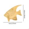 Messing Fisch Figur Dekoration Ornament Tiere für Tisch Schreibtisch Büro Zuhause