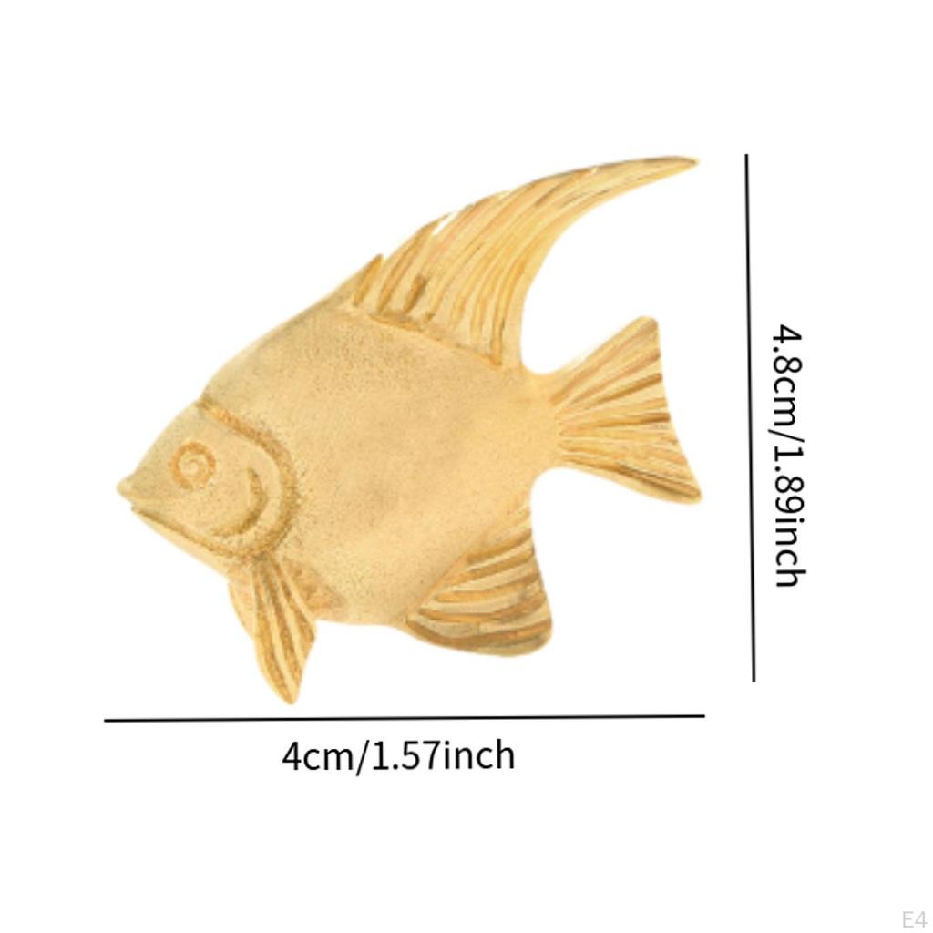 Messing Fisch Figur Dekoration Ornament Tiere für Tisch Schreibtisch Büro Zuhause