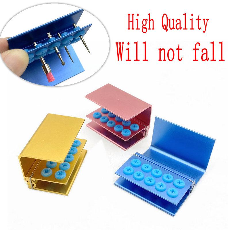 10/16/24 holes Dental Burs Holder Block Case for High Speed Burs& Low Speed Burs Dental Autoclavable Burs Holder