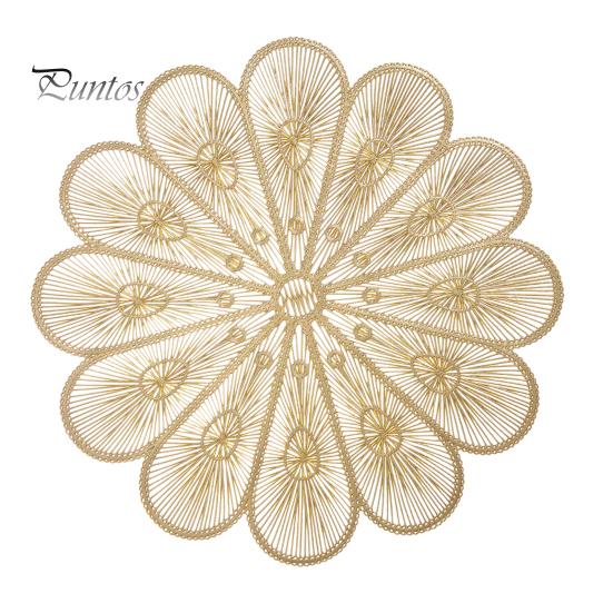 

ПВХ подставка для столовых приборов теплоизоляция коврик для стола подставки для чашек нескользящая подставка для обеденного стола защищает стол от ожогов пятна декор для дома кухня бар S золотистый