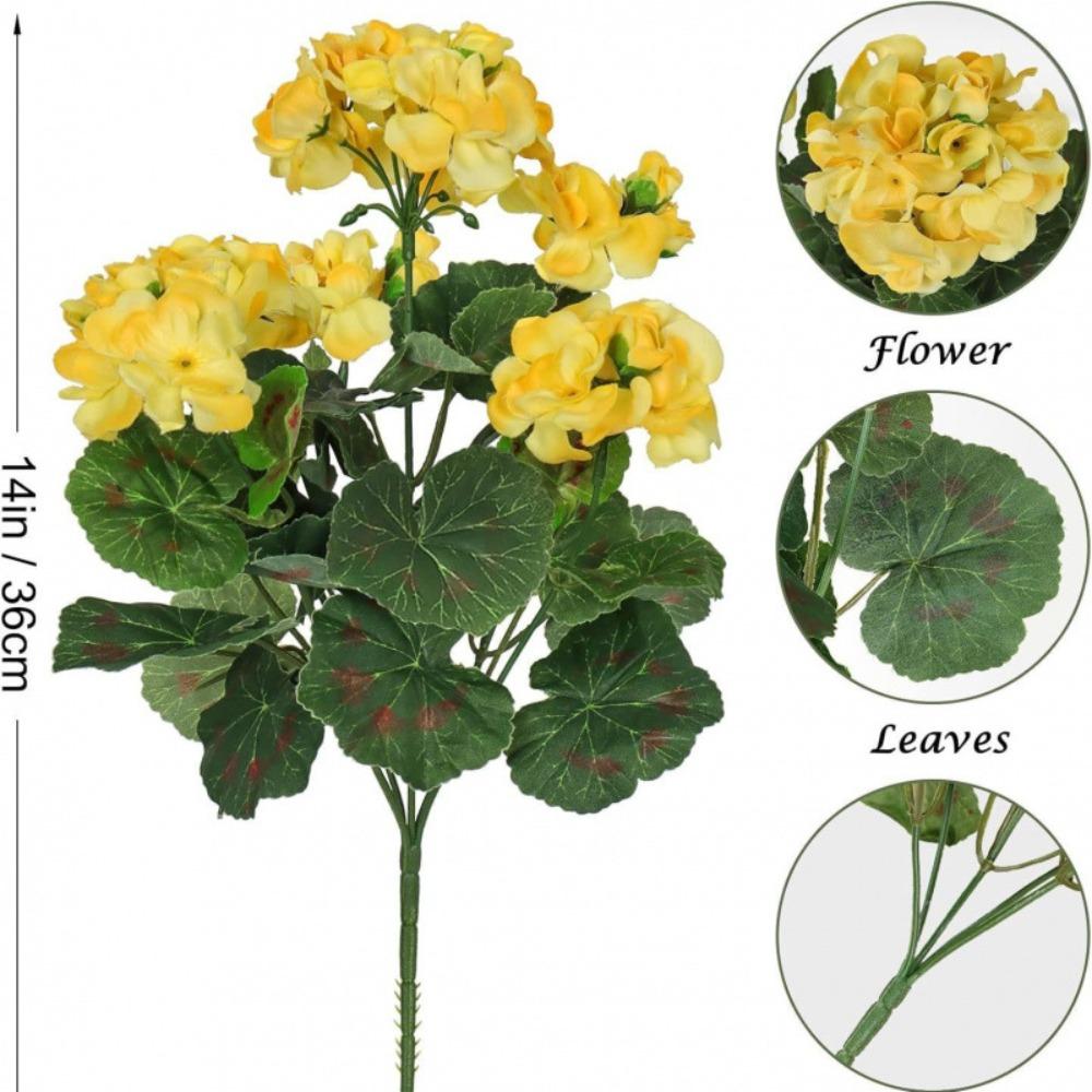 36cm Silk Flower Wedding Bouquets Fake Flower Decorative Flower Artificial Begonia Flower  Bridal