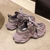 Sneakers Damen Frühling neue Mode Mesh atmungsaktiv beliebt erhöhende Plattform Dad Shoes
