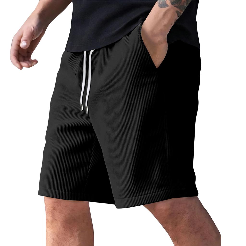 Men's Summer Casual Shorts Men's Fashion Sports Textured Shorts
