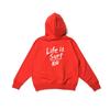 Life Is Surf Sweat Hooded / Red