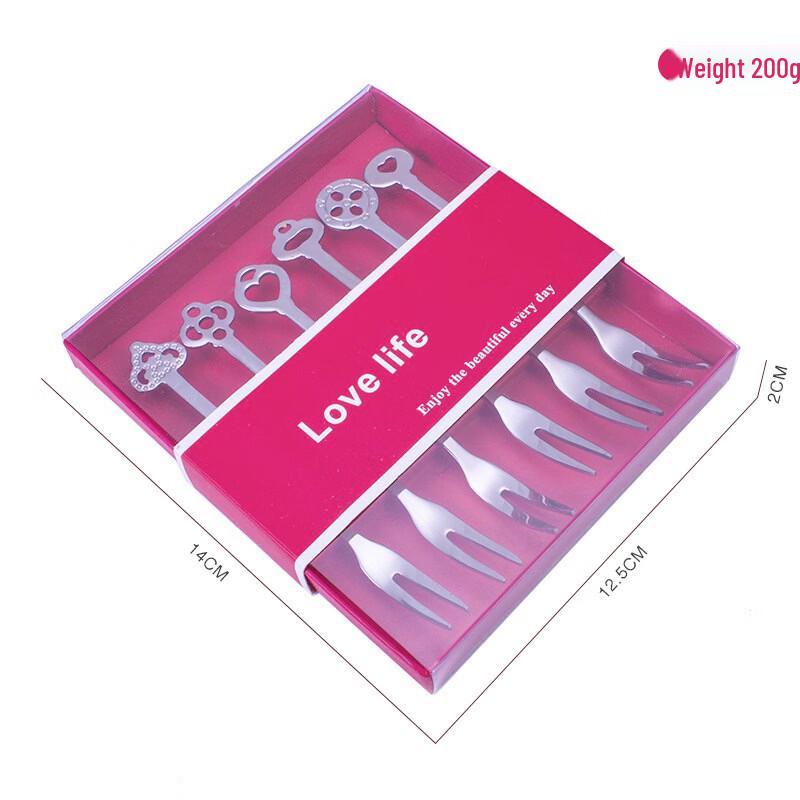 Miao Yue 304 Stainless Steel Crown Fruit Fork