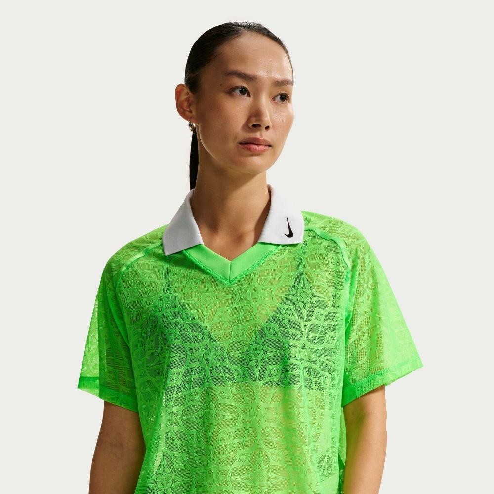 Женская рубашка-поло Nike W Street Lace Jsy If0521 398grstrk Черный XS