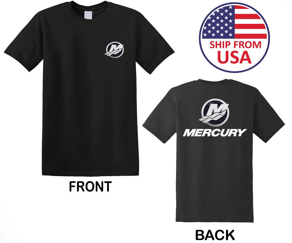 

Mercury Boats Marine Racing Performance Men s Black T-Shirt Size S to 3XL Unisex T-Shirt XXXXL