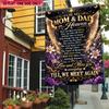 1pc Love and Miss Parents In Heaven Garden Flag - Polyester, Outdoor Memorial Decor