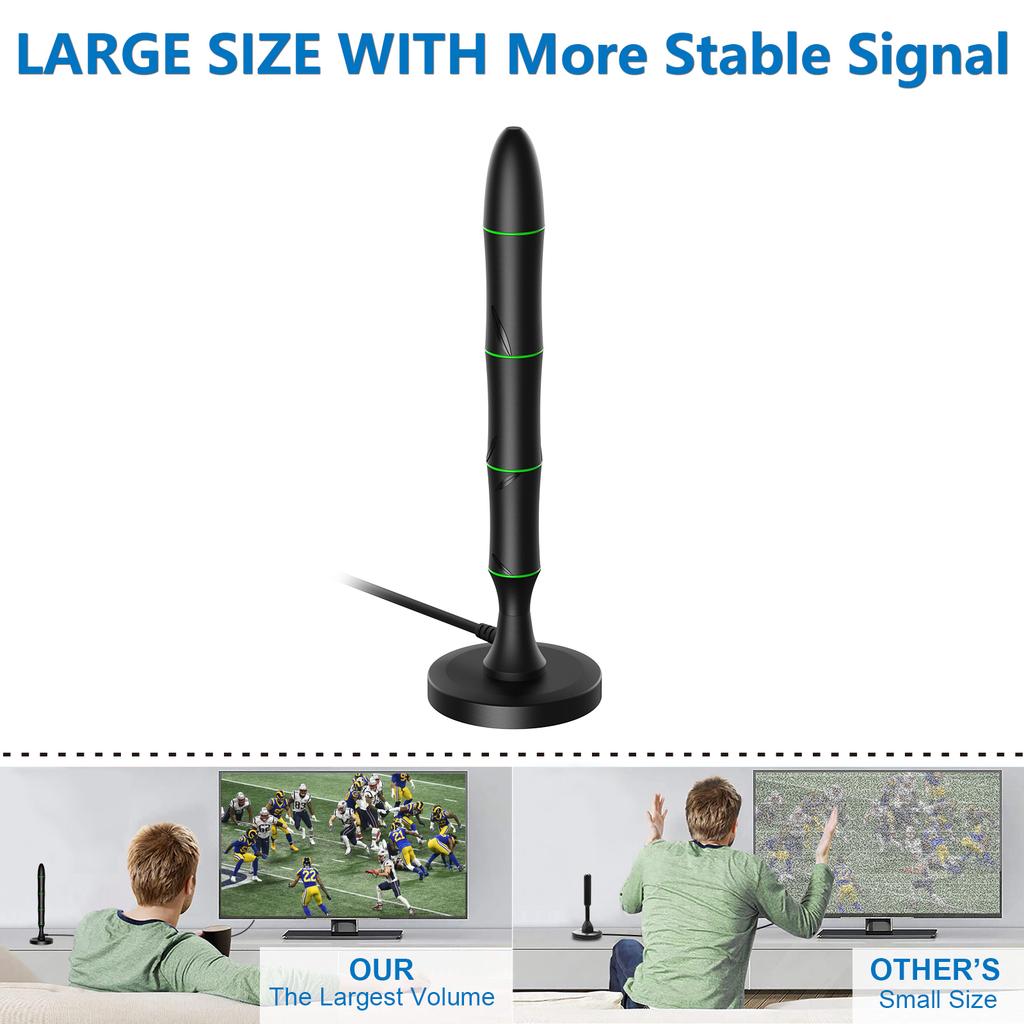 High-Gain Digital DVB-T TV Antenna Freeview Aerial HDTV Antenna for Indoor UHF/VHF 3M Cable Length for Car Application