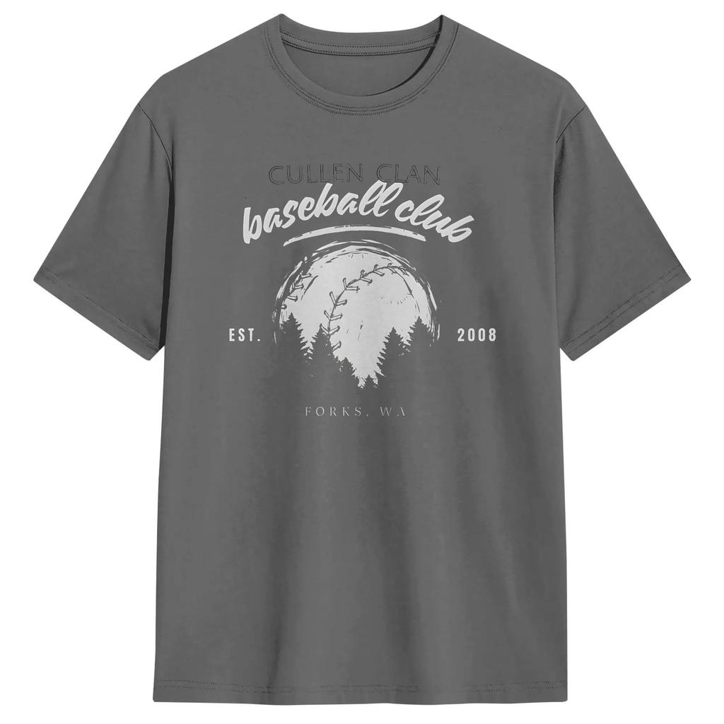 Cullen Baseball Twilight Tshirt Summer Leisure Tshirts Cotton O Neck 4xl 5xl 6xl Tees Shortsleeved Streetwear Tshirt