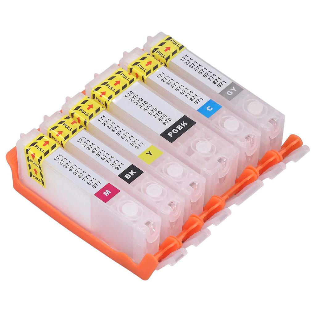 6PCS Ink Cartridge Replacement Refill Inkjet Box Printer Accessories for PIXMA MG5720
