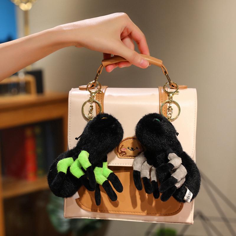 Cute little black ant doll plush toy lying down ant doll children soothing rag doll birthday gift