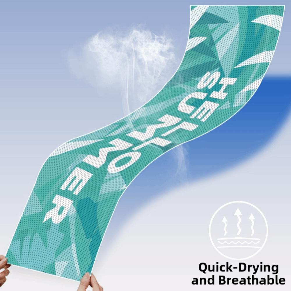 Soft Cold-feeling Towel Sweat-absorbent Microfiber Towel for Sports Fitness Yoga