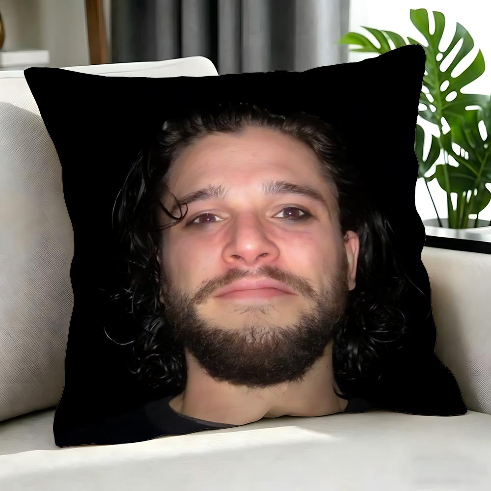 Movie Kit Harington Cushion Cover Cushion Cover Set 4Pcs 50X50 45X45 40X40 Pillowcase Decorative Sofa Home Decor