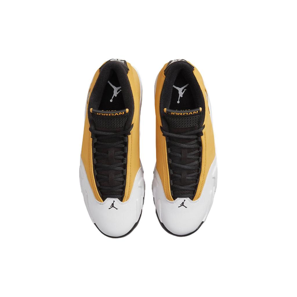 Zapatillas Air Jordan 14 Retro Ginger para Hombre Amarillo Jengibre Claro Negro 487471-701