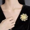 Medieval Fireworks, High-end Women's Exquisite Temperament, Light Luxury and High-end Flowers Brooch