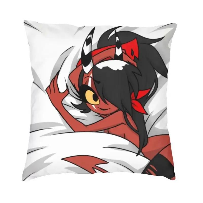 Modern Hazbin Alastor Buddy Sofa Cushion Cover Soft Cartoon Anime Pillow Case Home Decorative Pillowcase