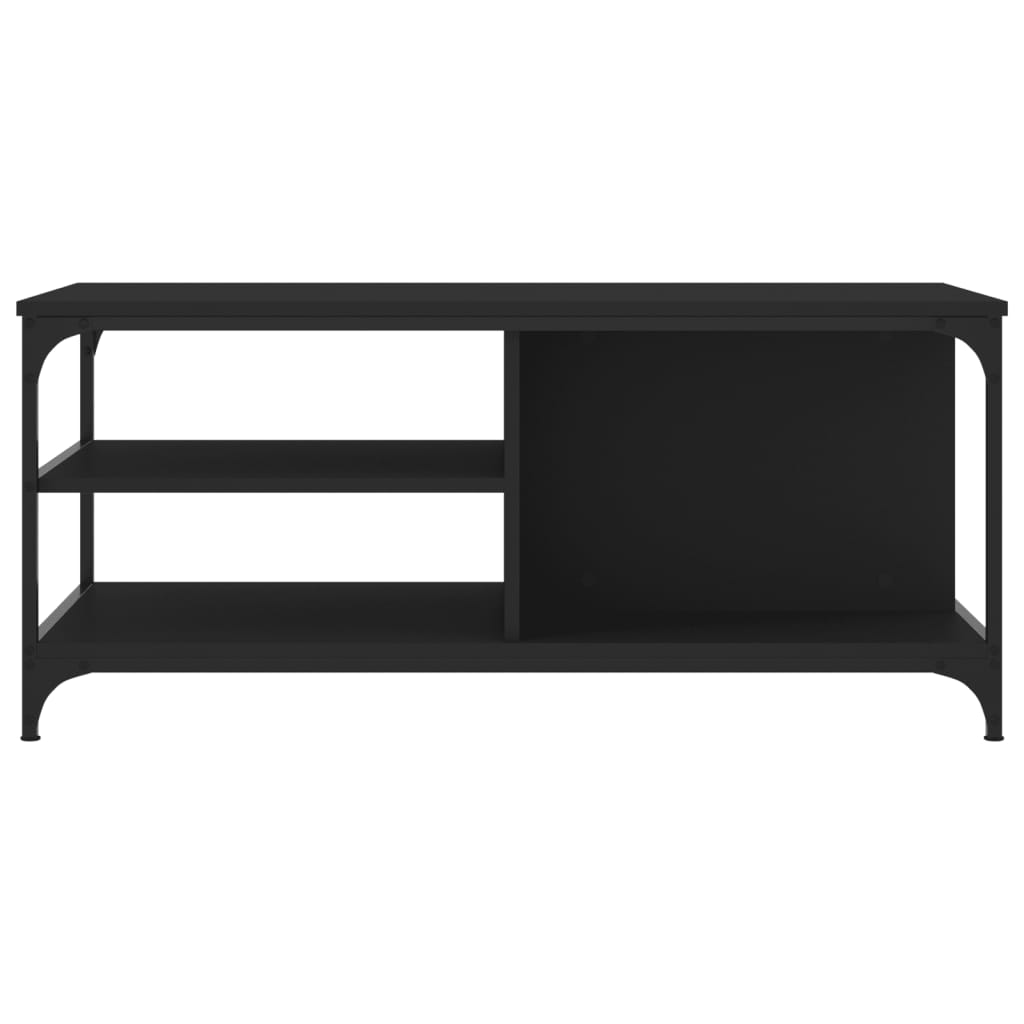  Coffee Table, Black 100x50x45 Cm, Wood-based Material