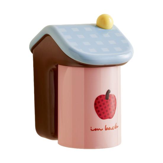 Toothbrush Holder with Cup Magnetic Toothbrush Cup Holder Wall-Mounted Toothbrush And Cup