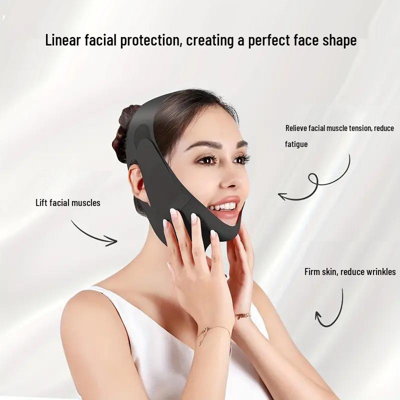 Extra-Long V-Face Lifting & Firming Mask: Double Chin Slimming & Anti-Sagging Face Band