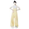 Dopamine Outfit Women's Retro American-Style High-Waist Wide-Leg Overalls for Autumn