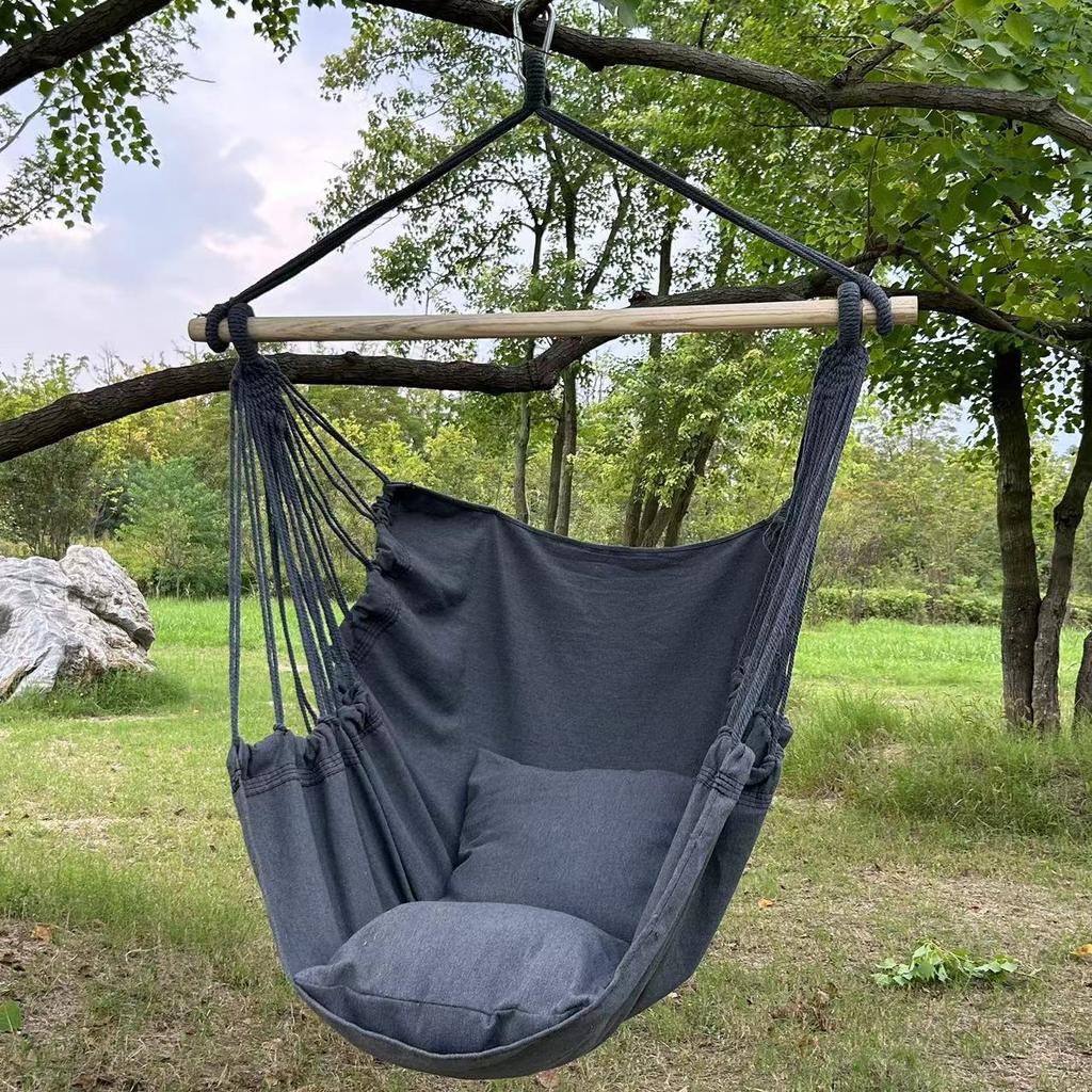 1 Stück Freizeithängemattenstuhl Outdoor Schaukelstuhl Hängematte Schlafsaal Hängemattenstuhl Anti-Kipp-Hängematte mit Aufbewahrungstasche
