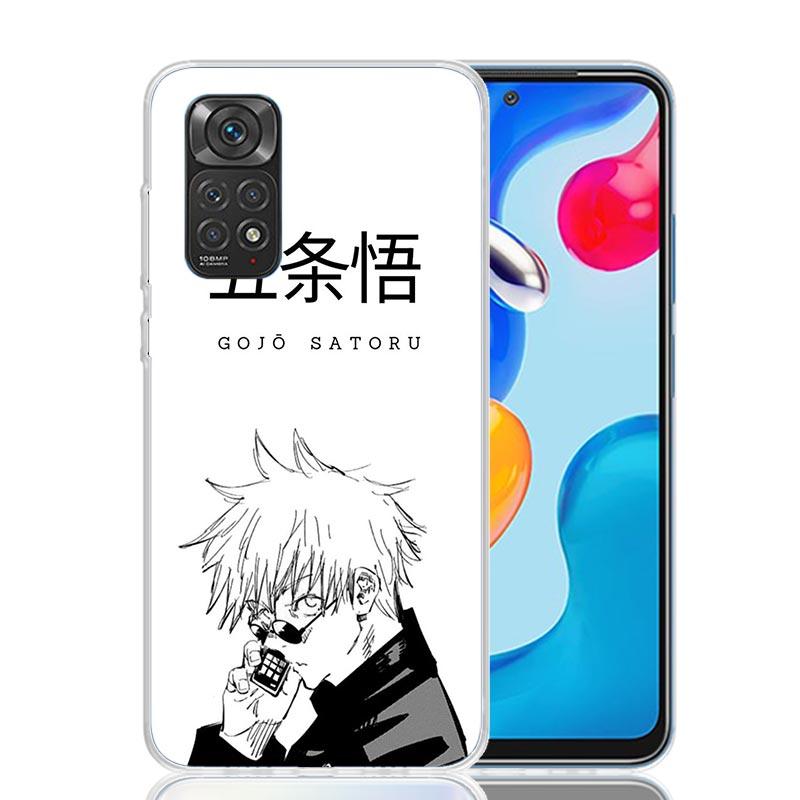 JujuKaisen Gojo Satoru Phone Case For Xiaomi Redmi Note 15 14 13 12S 12 Pro Plus 11S 11E 11 11T 10S 10 Art Soft Pattern Cover Re