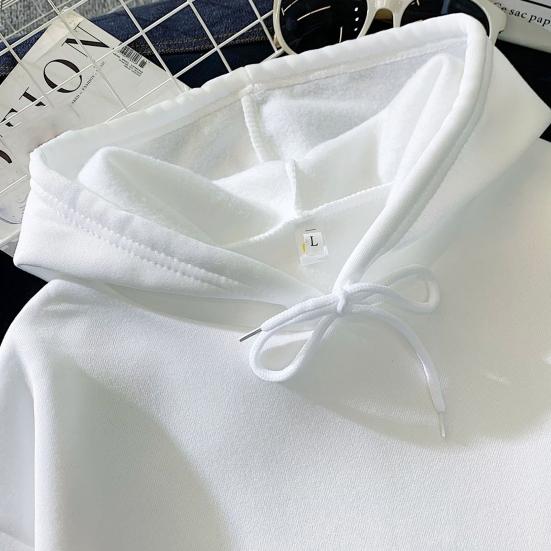 Women Hoodie Hooded Drawstring Loose Pullover Spring Hoodie for Daily Wear