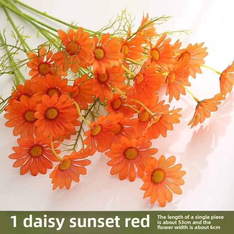 Daisy Silk Simulated Flowers For Home Decor Outdoor Event Photography