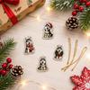Collectible Christmas Acrylic Hanging Ornament - 2D Flat Dog Pendant