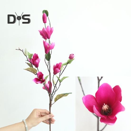 DIY Magnolia Flower Energetic Creative 9 Heads Magnolia Branch Artificiella blommor