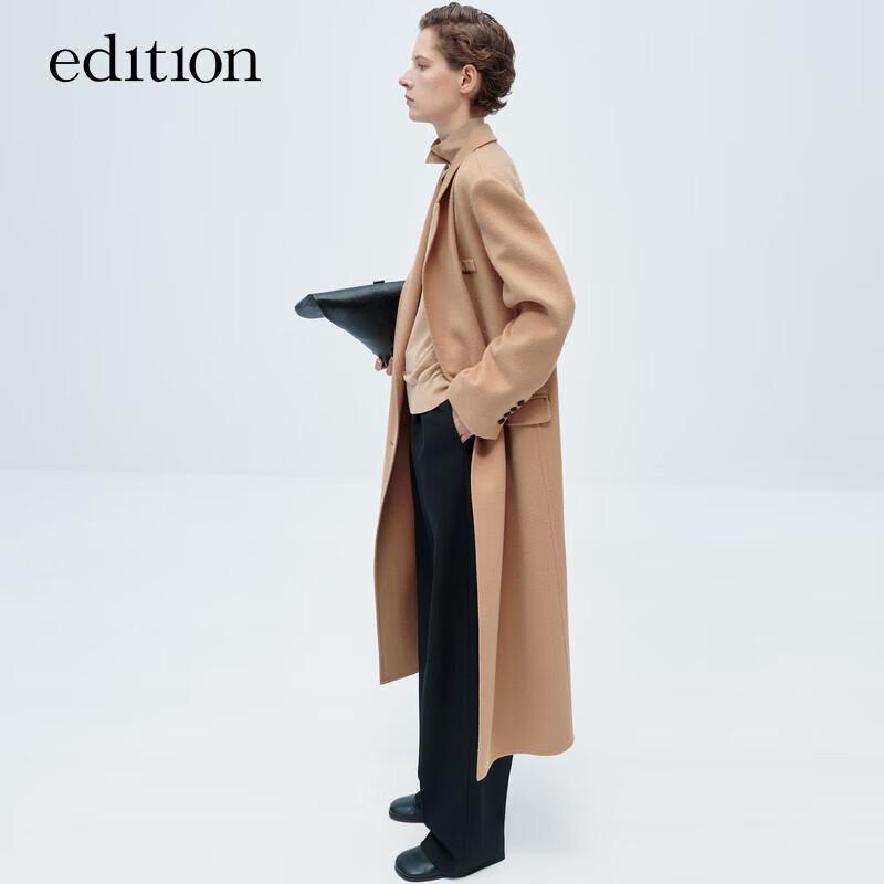 

Пальто женское длинное из смесовой шерсти и кашемира S