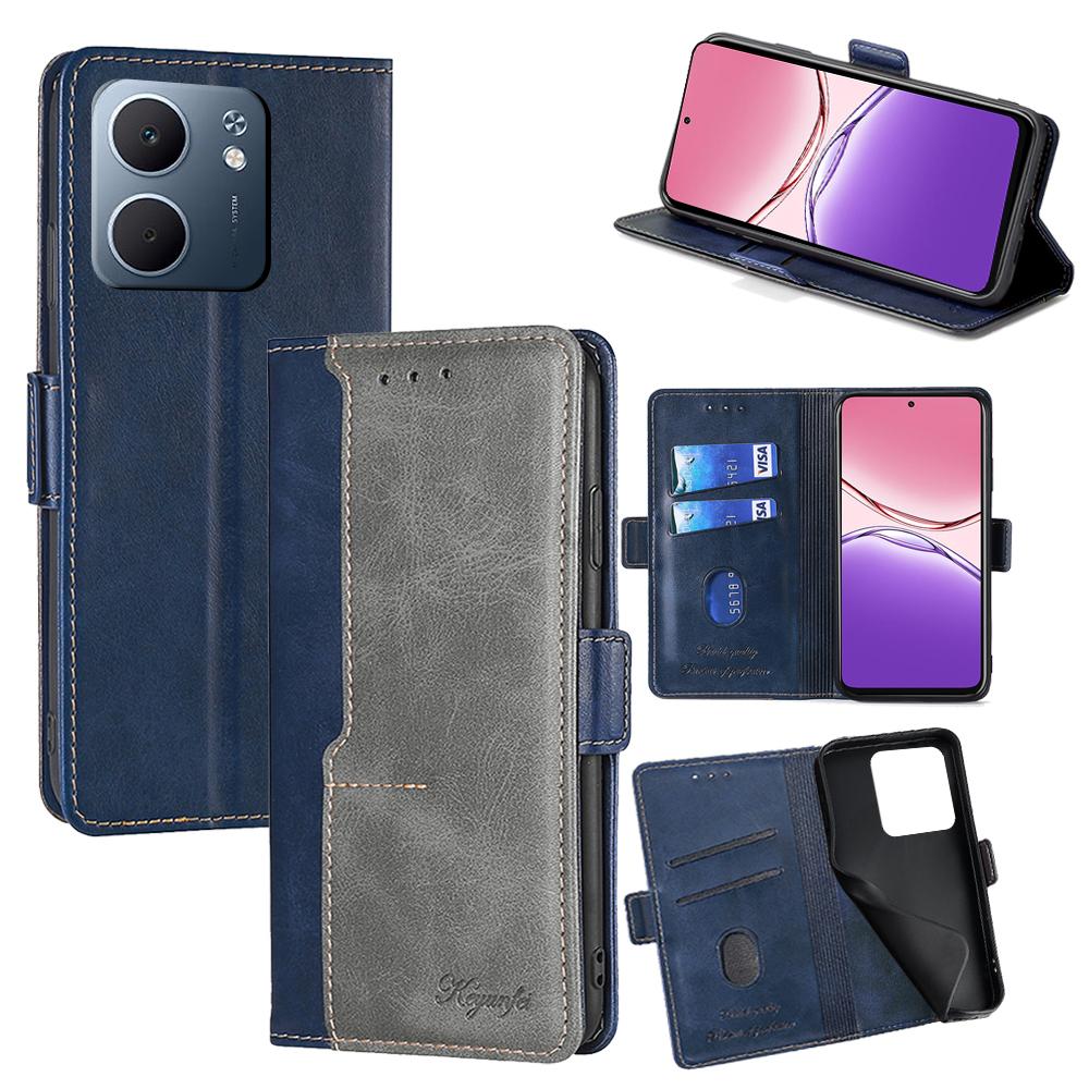 For Oppo A5x 5G Case Contrast Color Wallet Leather Phone Cover
