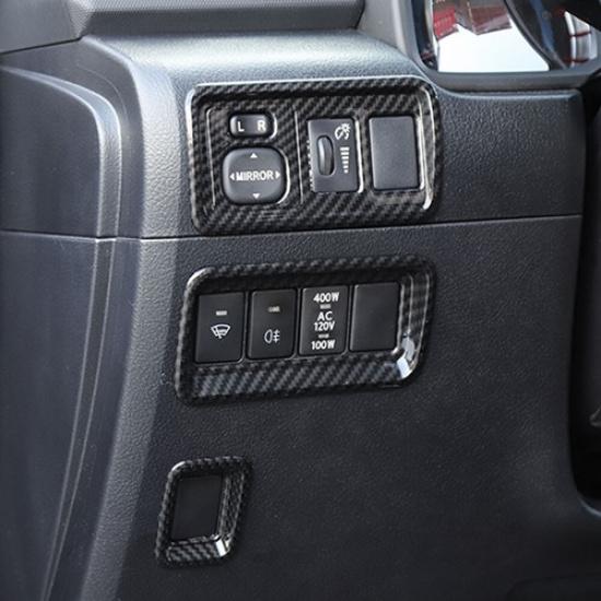 Rear View Mirror Adjustment Button Trim Bezels Cover for 4runner 2010 up