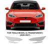 TPU Car Headlight Protective Film 26-27 For Tesla Model S PPF Transparent &Smoked black Anti-Scratch Auto External Accessories